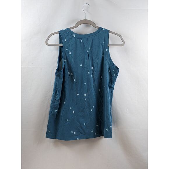 Stars Above Polka Dot Pajama Tank Top Blue M Beautifully Soft Pjs Sleeveless - Picture 6 of 6
